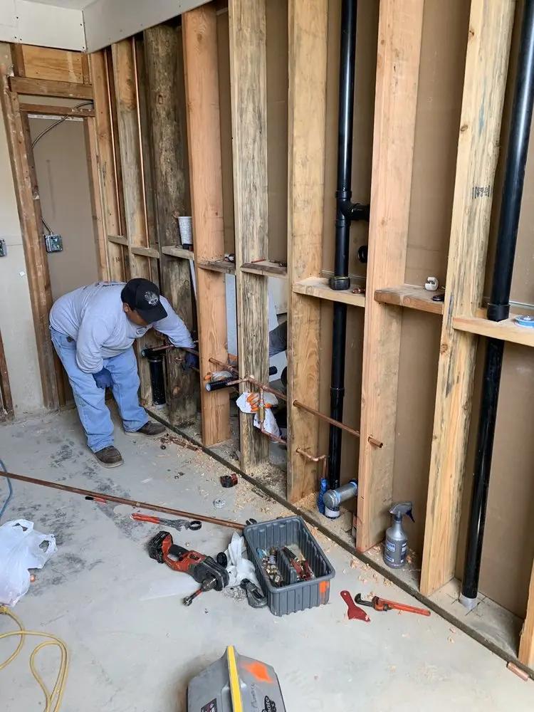 Commercial rough-in plumbing for Water Heater Replacement in Omaha
